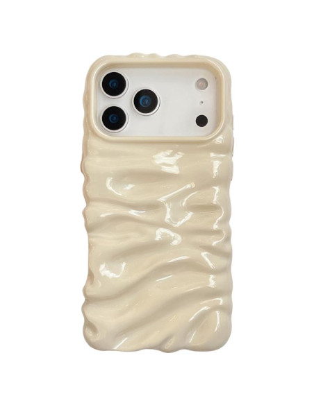 Cover iPhone 17 Pro Epoxy Acrylic TPU Beige | Melacompro