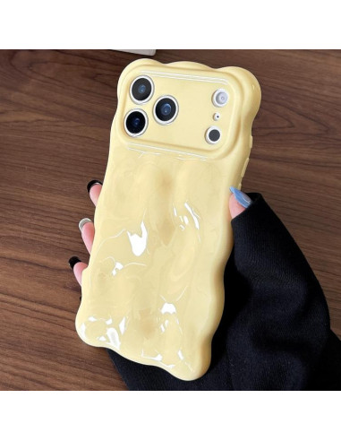 Cover iPhone 17 Pro Max TPU Ibrida Giallo | Melacompro
