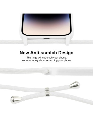 Cover iPhone 17 Pro Max Silicone Nero Bianco | Melacompro