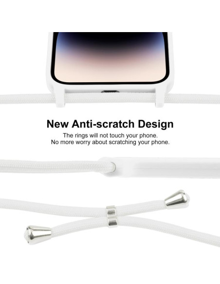 Cover iPhone 17 Pro Silicone Nero Bianco | Melacompro