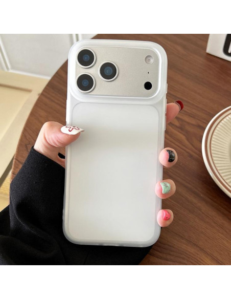 Cover iPhone 17 Pro Epoxy Acrylic TPU Bianco | Melacompro