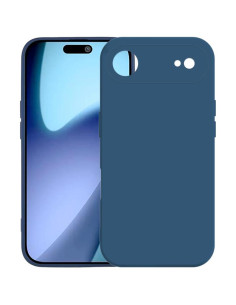 Cover iPhone Air TPU Ibrido Metallo Argento Blu