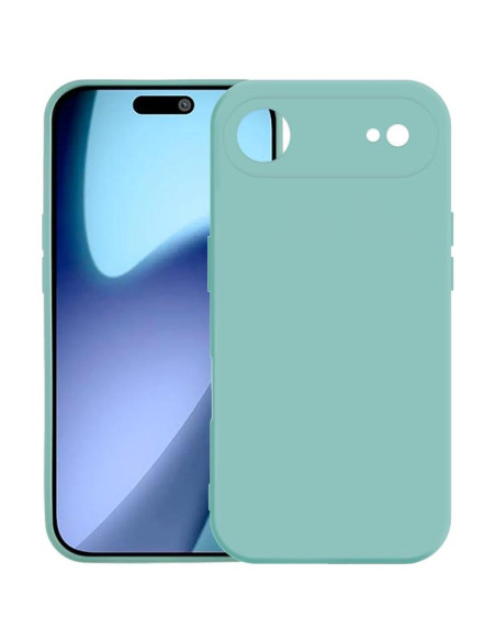 Cover iPhone Air TPU Metallo Argento Light Blu | Melacompro