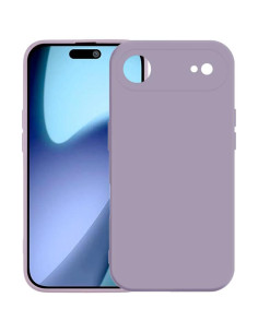 Cover iPhone Air TPU Ibrido Metallo Argento Grass Viola