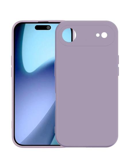 Cover iPhone Air TPU Metallo Argento Grass Viola | Melacompro