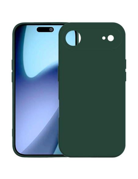 Cover iPhone Air TPU Metallo Argento Dark Verde | Melacompro