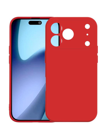 Cover iPhone 17 Pro Max TPU Ibrida Rosso | Melacompro