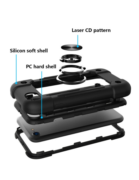 Cover iPhone 6/7/8/SE 2020 Silicone Nero | Melacompro