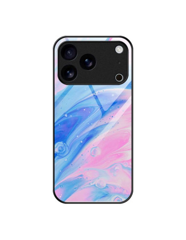 Cover iPhone 17 Pro Max Vetro Marmo Rosa | Melacompro