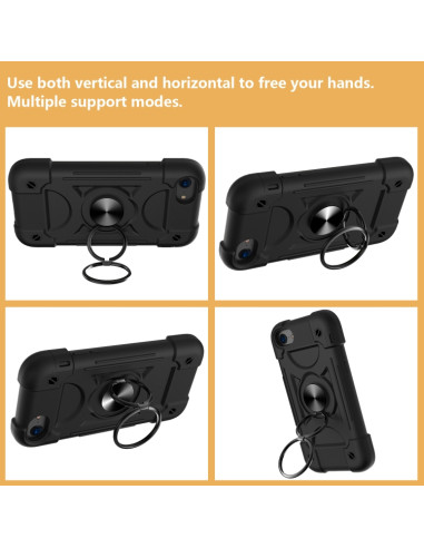 Cover iPhone 6/7/8/SE 2020 Silicone Nero | Melacompro