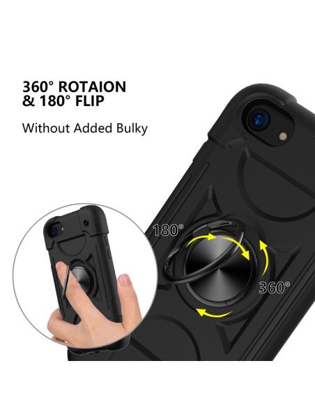 Cover iPhone 6/7/8/SE 2020 Silicone Nero | Melacompro