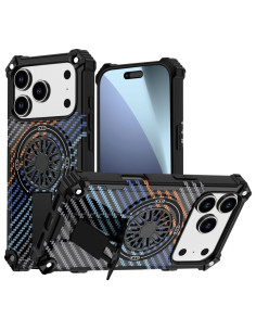 Cover iPhone 17 Pro MagSafe Mimetico Fibra di Carbonio