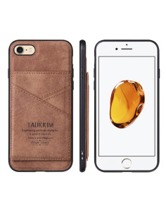 Cover iPhone 7/8/SE 2020 PU Leather Marrone | Melacompro