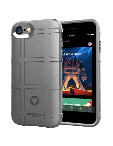 Cover iPhone SE 2020 TPU Antiurto Nero Grigio | Melacompro