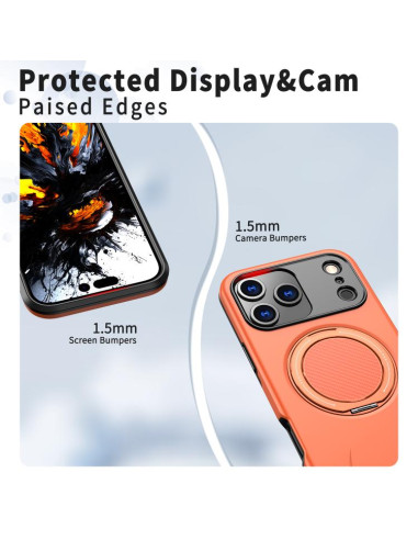 Cover iPhone 17 Pro Denim Blu Blu Navy Arancione | Melacompro