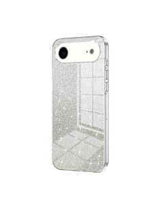 Cover iPhone Air Cuore Glitterato Trasparente