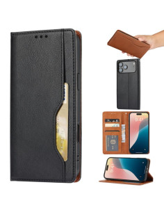 Cover iPhone 17 Pro Max Pelle Texture Nero