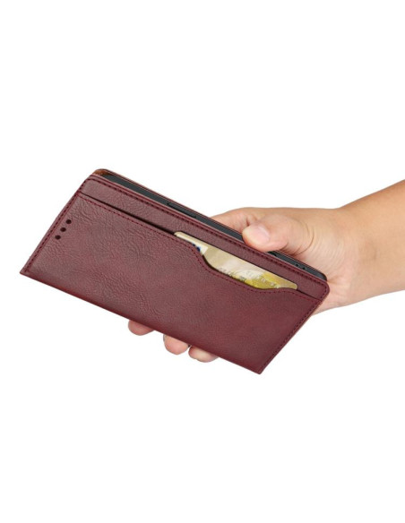 Cover iPhone 17 Pro Pelle Nero Wine Rosso | Melacompro