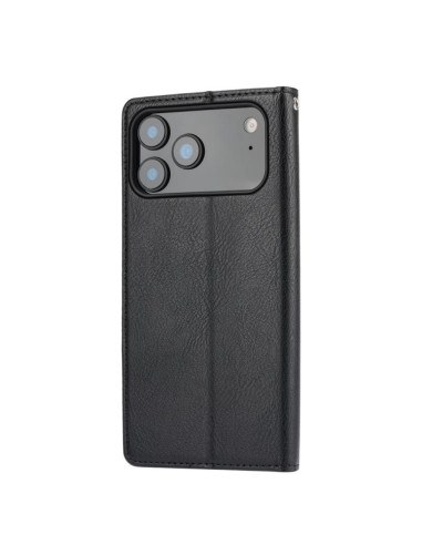 Cover iPhone 17 Pro Pelle Nero | Melacompro