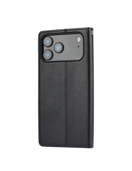 Cover iPhone 17 Pro Pelle Nero | Melacompro
