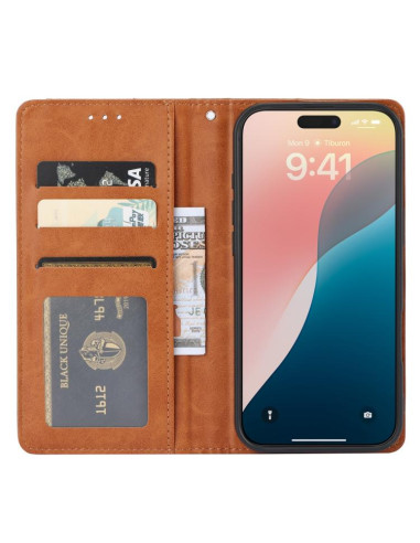 Cover iPhone 17 Pro Pelle Nero | Melacompro