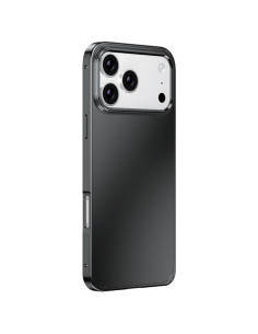 Cover iPhone 17 Pro Max Metallo Triple-Proof Argento Nero