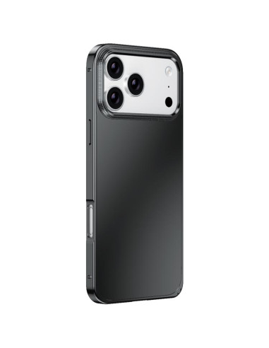 Cover iPhone 17 Pro Max Metallo Argento Nero | Melacompro