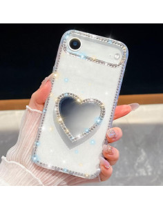 Cover iPhone Air PC + TPU Glitterato Rosa