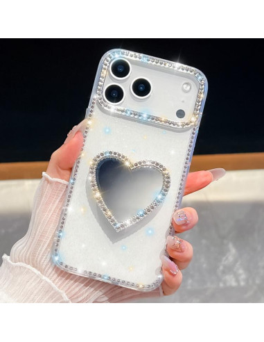 Cover iPhone 17 Pro Max Rosa Glitterato | Melacompro