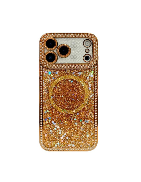 Cover iPhone 17 Pro Max Glitterato Oro | Melacompro