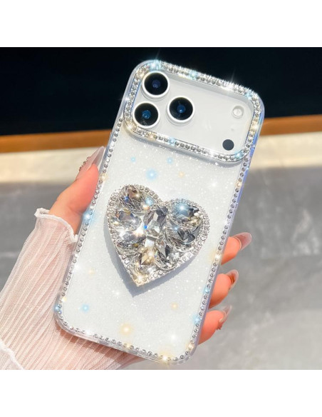 Cover iPhone 17 Pro Max Rosa Glitterato | Melacompro