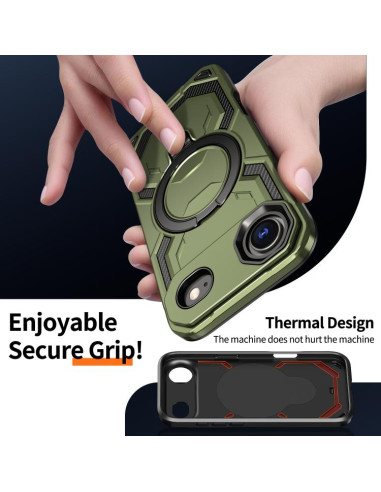 Cover iPhone Air MagSafe Nero Verde | Melacompro