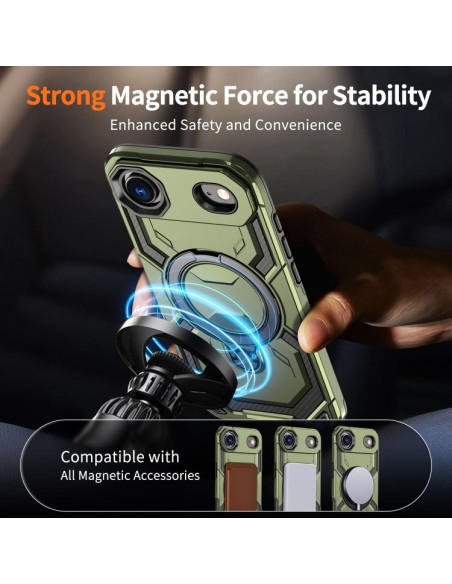 Cover iPhone Air MagSafe Nero Verde | Melacompro