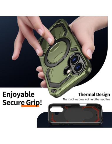 Cover iPhone 17 Pro Max MagSafe Nero Verde | Melacompro