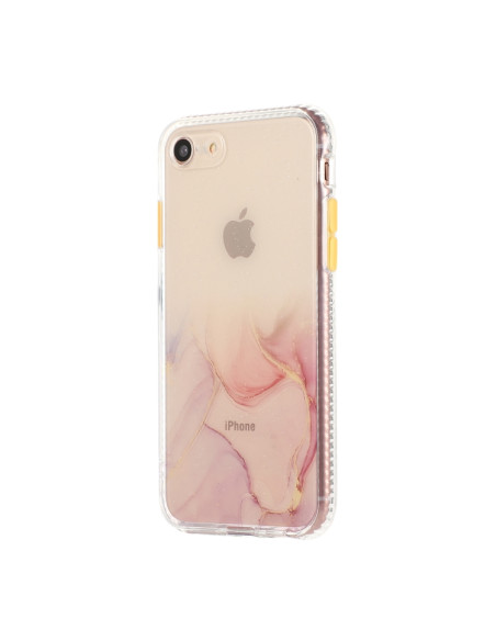 Cover iPhone SE 2020 TPU Antiurto Nero Rosa | Melacompro