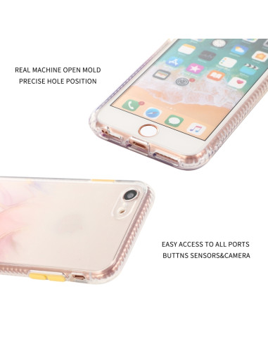 Cover iPhone SE 2020 TPU Antiurto Nero Rosa | Melacompro