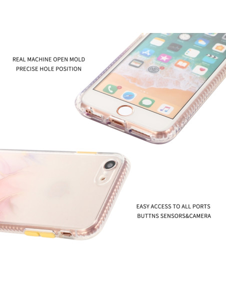 Cover iPhone SE 2020 TPU Antiurto Nero Rosa | Melacompro