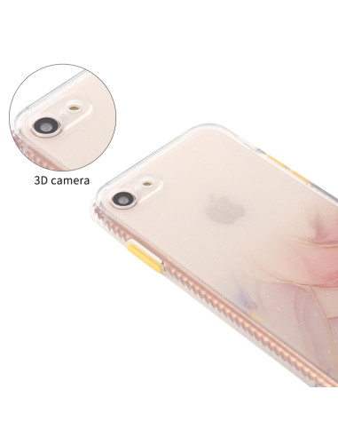 Cover iPhone SE 2020 TPU Antiurto Nero Rosa | Melacompro