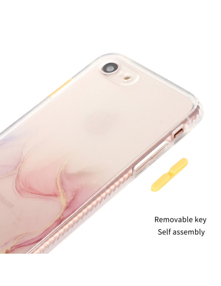 Cover iPhone SE 2020 TPU Antiurto Nero Rosa | Melacompro