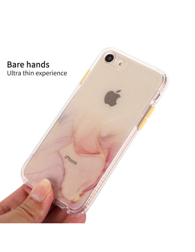 Cover iPhone SE 2020 TPU Antiurto Nero Rosa | Melacompro