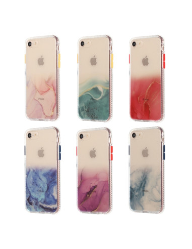 Cover iPhone SE 2020 TPU Antiurto Nero Rosa | Melacompro