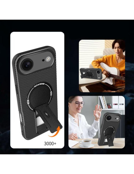 Cover iPhone Air Mimetico MagSafe Nero | Melacompro