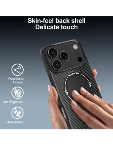 Cover iPhone 17 Pro Max MagSafe Nero | Melacompro