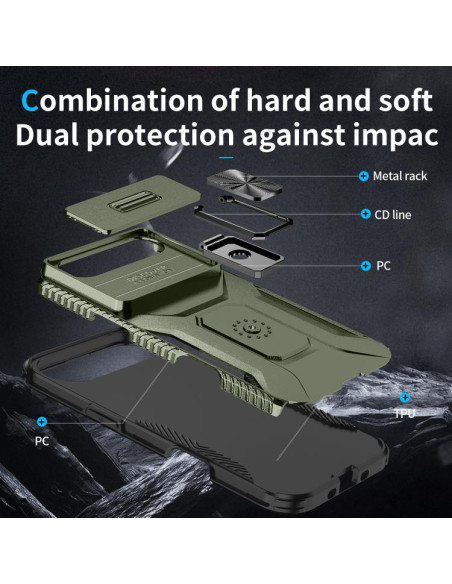 Cover iPhone Air Mimetico Ring Holder Pine Verde | Melacompro