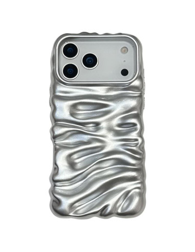 Cover iPhone 17 Pro Epoxy Acrylic TPU Argento | Melacompro