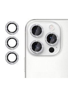 Vetro Temperato Camera iPhone 15 Pro 50pz Argento | Melacompro