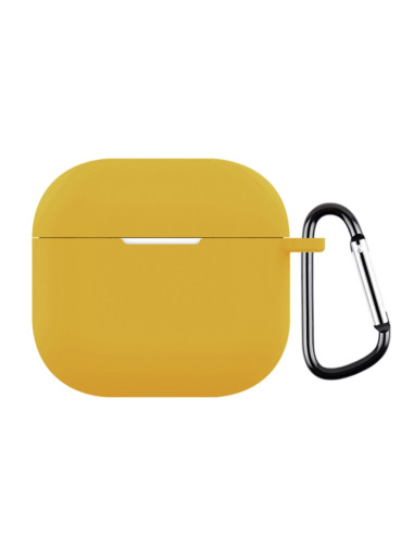Cover AirPods 4 Silicone Nero Giallo | Melacompro