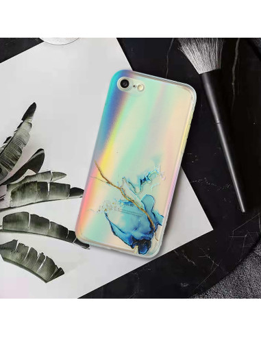 Cover iPhone SE 2020 TPU Antiurto Nero Blu | Melacompro