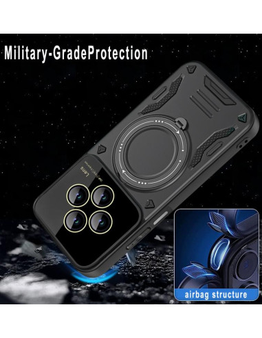 Cover Redmi 14C MagSafe PC TPU Bianca Verde | Melacompro