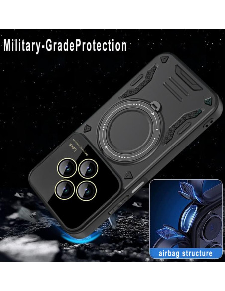 Cover Redmi 14C MagSafe PC TPU Bianca Verde | Melacompro